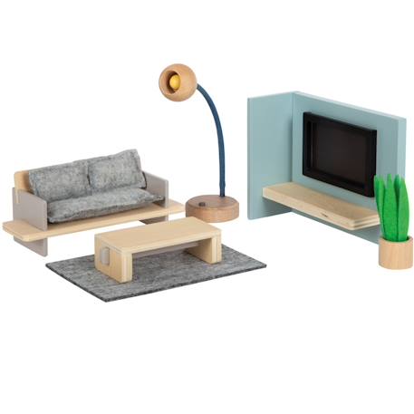 Meubles de salon pour maison de poupée Beige 2 - vertbaudet enfant 