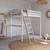 Lit mezzanine 2 places bois massif aaron Blanc+Bois 1 - vertbaudet enfant 