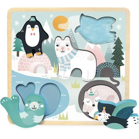 Encastrement tactile banquise Bleu 1 - vertbaudet enfant 