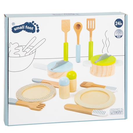 Couverts et casseroles en bois Beige 5 - vertbaudet enfant 