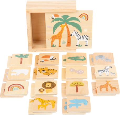 Jeu de mémo safari Beige 1 - vertbaudet enfant 