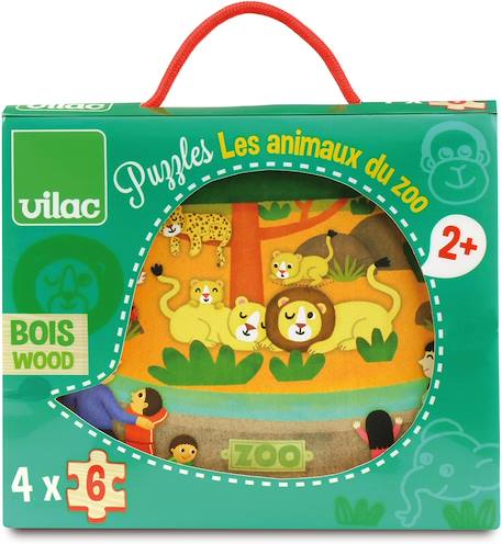 Puzzles du zoo Vert 1 - vertbaudet enfant 