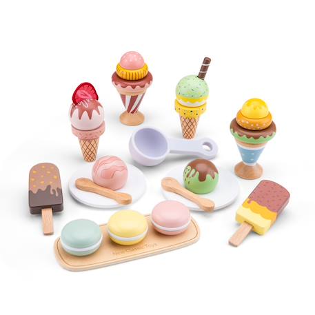 Ensemble de glaces en bois 25 pcs Blanc 2 - vertbaudet enfant 