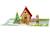 Le chalet de noël 90 pièces Marron 2 - vertbaudet enfant 