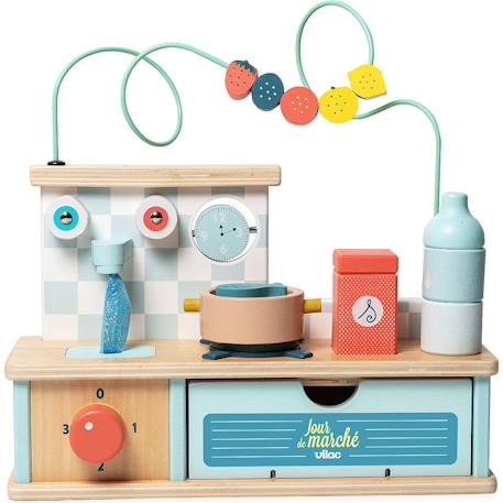 Cuisine d'éveil multi-activités Bleu 2 - vertbaudet enfant 