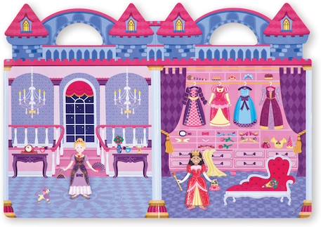 Livret d'autocollants reliefs repositionnables princesses Rose 2 - vertbaudet enfant 