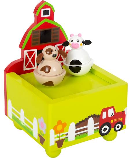 Boîtes à musique ferme Beige 1 - vertbaudet enfant 