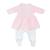 Dors-bien robe col claudine Blanc+Rose 6 - vertbaudet enfant 