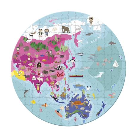 Puzzle planète bleue 208 pcs Bleu 3 - vertbaudet enfant 