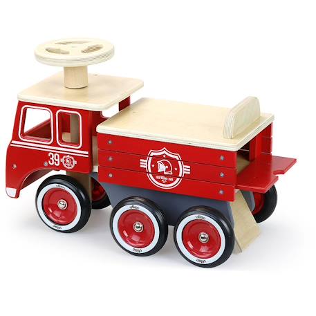 Porteur camion de pompier Rouge 4 - vertbaudet enfant 