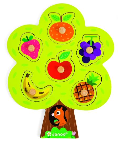 Puzzle arbre gourmand Vert 1 - vertbaudet enfant 