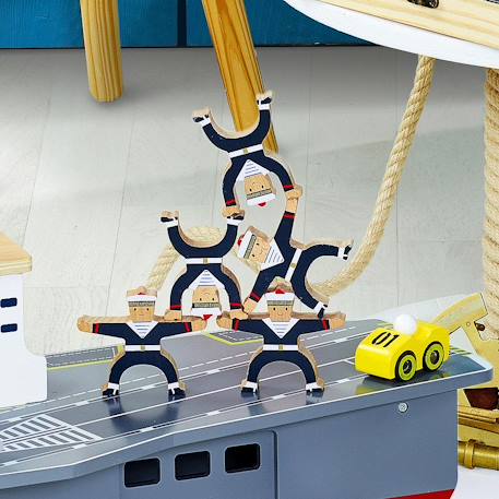 Jeu d'équilibre les p'tits matelots Bleu 2 - vertbaudet enfant 