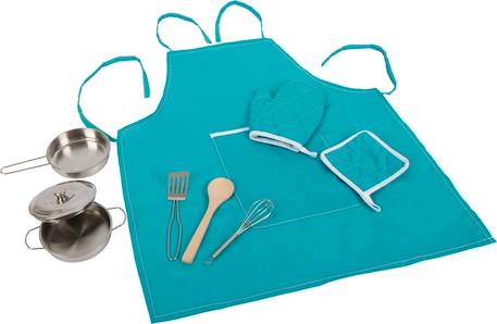 Set de cuisine avec tablier Bleu 1 - vertbaudet enfant 