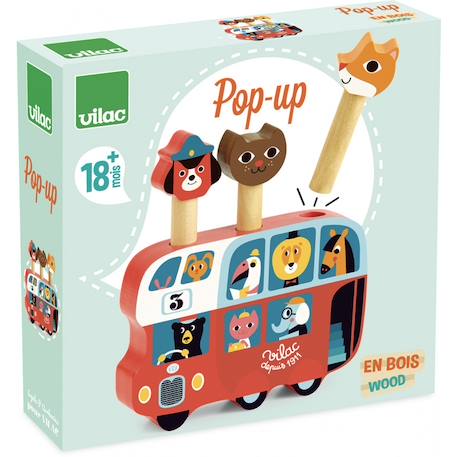 Pop-up autobus Rouge 2 - vertbaudet enfant 