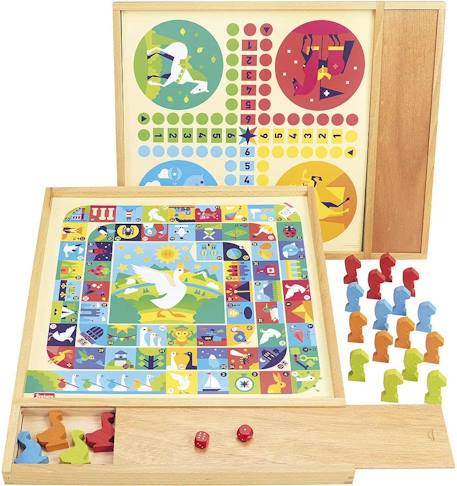 Jeux de l'oie et petits chevaux Beige 2 - vertbaudet enfant 