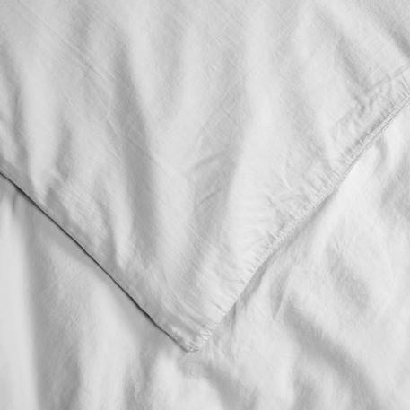Housse de couette satin de coton bio lavé 1 personne Ambre+Blanc craie+Cyprès+Lin+Peach+Tilleul 10 - vertbaudet enfant 