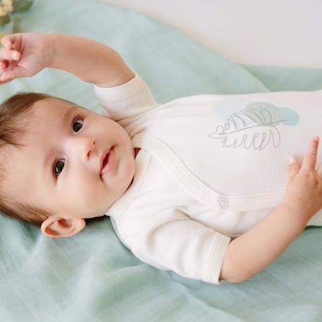 Bodies manches courtes Vert 2 - vertbaudet enfant 