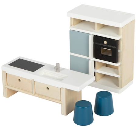 Meubles de cuisine pour maison de poupée Beige 2 - vertbaudet enfant 