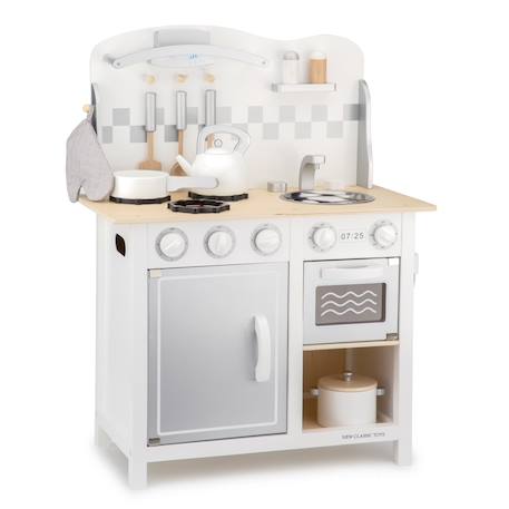 Kitchenette bon appétit blanche argent Blanc 2 - vertbaudet enfant 