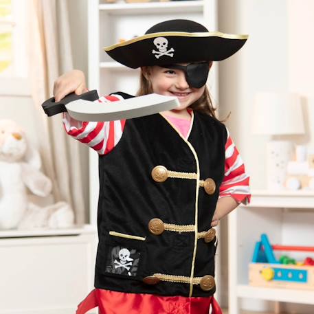 Déguisement de pirate Noir 4 - vertbaudet enfant 