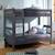 Pack lit superposé séparable gigogne avec matelas bois massif aaron Blanc+Bois naturel 3 - vertbaudet enfant 