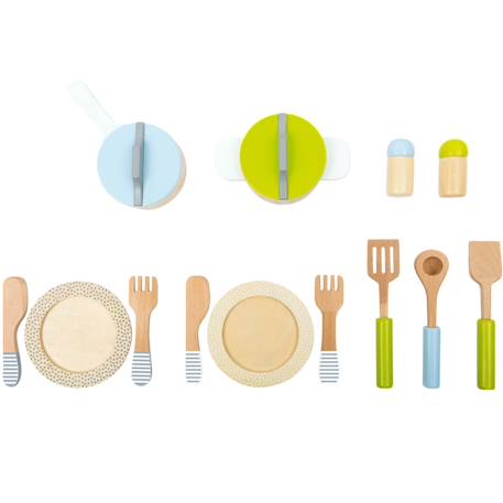 Couverts et casseroles en bois Beige 3 - vertbaudet enfant 