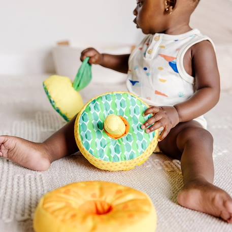 Ananas multi-textures à empiler Jaune 6 - vertbaudet enfant 