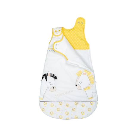 Gigoteuse bébé en coton - pluche et pompon Blanc 2 - vertbaudet enfant 