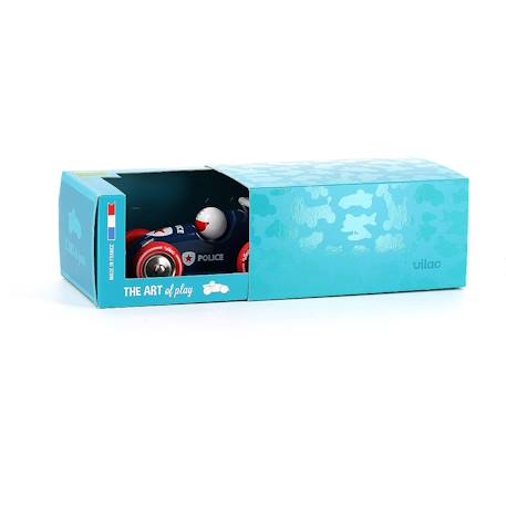 Voiture de course à tirer Bleu 2 - vertbaudet enfant 
