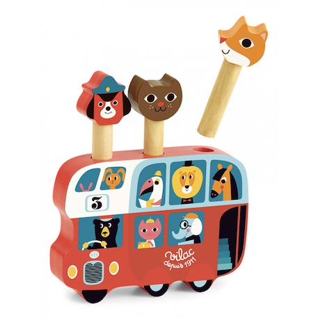 Pop-up autobus Rouge 1 - vertbaudet enfant 