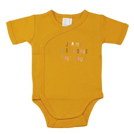 Lot de bodies Jaune 4 - vertbaudet enfant 