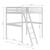 Lit mezzanine 2 places bois massif aaron Blanc+Bois 4 - vertbaudet enfant 