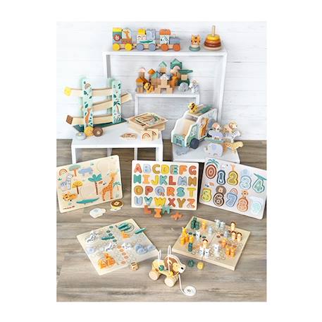 Puzzle abc safari Beige 5 - vertbaudet enfant 
