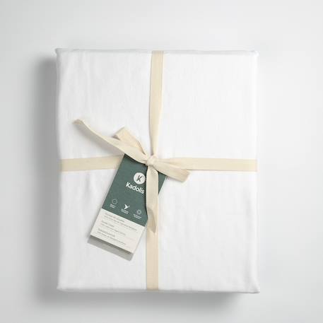Housse de couette 1 personne pur coton bio Blanc+Bleu nuit+Ecru+Eucalyptus+Gris tourterelle+Rose nude+Terracotta 6 - vertbaudet enfant 