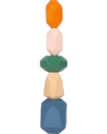 Pierres d'équilibre en bois safari Beige 6 - vertbaudet enfant 