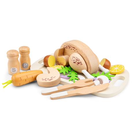 Poulet rôti pour jouer Beige 1 - vertbaudet enfant 
