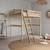 Lit mezzanine 2 places bois massif aaron Blanc+Bois 7 - vertbaudet enfant 