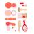 Coffret cosmétique et coiffure rétro Rouge 4 - vertbaudet enfant 