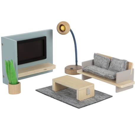 Meubles de salon pour maison de poupée Beige 1 - vertbaudet enfant 