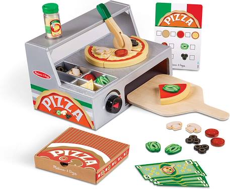 Comptoir à pizzas en bois Gris 1 - vertbaudet enfant 