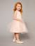 Robe cérémonie fille satin et tulle blanc+Rose poudré 6 - vertbaudet enfant 