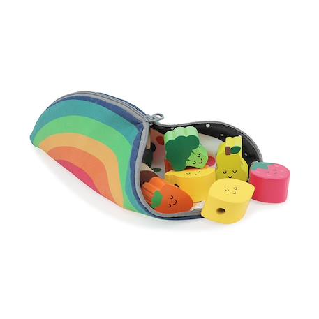 Perles en bois tutti frutti Rouge 4 - vertbaudet enfant 