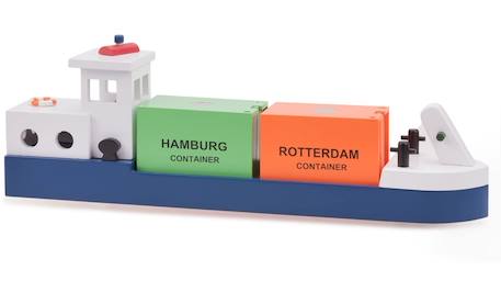 Péniche avec 2 containers Bleu 1 - vertbaudet enfant 