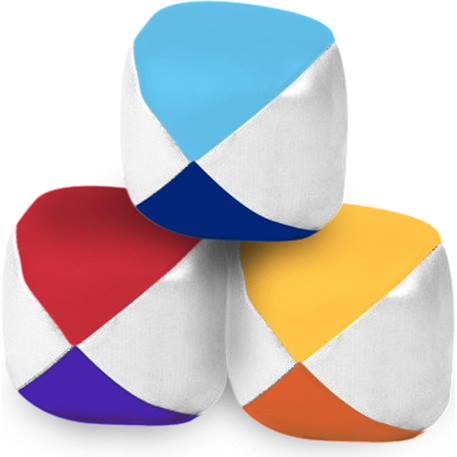 Set de 3 balles de jonglage Bleu 1 - vertbaudet enfant 