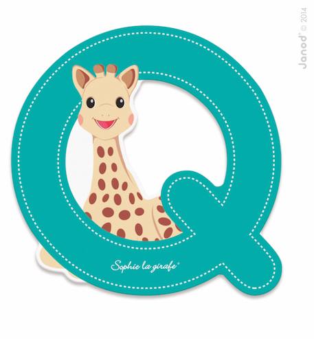 Lettre q sophie la girafe Vert 1 - vertbaudet enfant 
