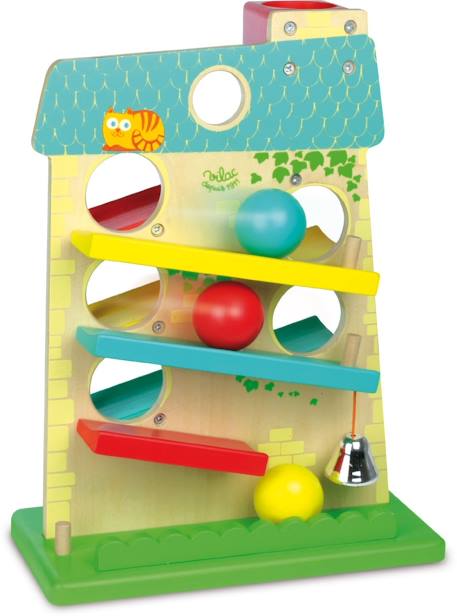 Maison des boules illustrée Beige 2 - vertbaudet enfant 