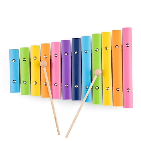 Xylophone 12 tons Bleu 2 - vertbaudet enfant 