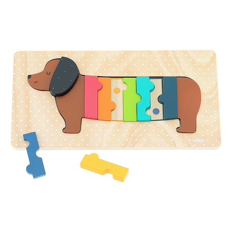 Puzzle encastrement chien andy westface Noir 2 - vertbaudet enfant 