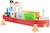 Bateau-container avec 4 containers Rouge 2 - vertbaudet enfant 