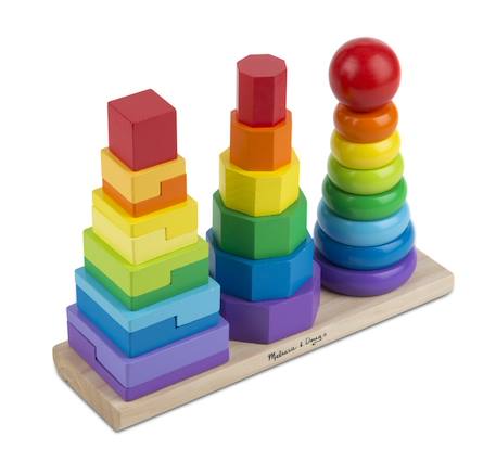 Empilable géométrique Rouge 1 - vertbaudet enfant 